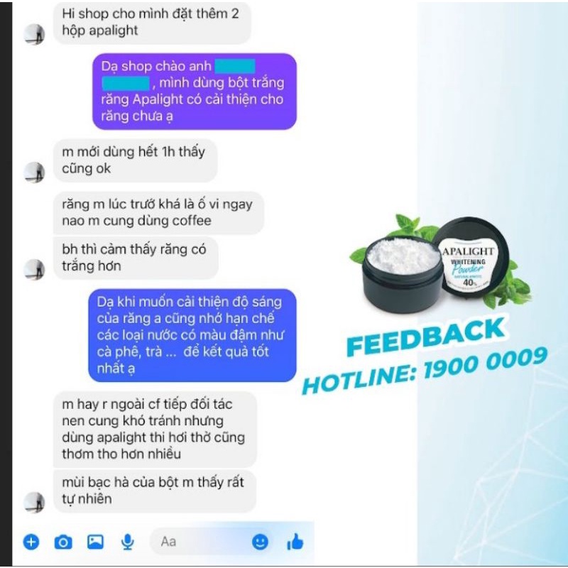 Bột trắng răng cao cấp Apalight nội địa Nhật Bản