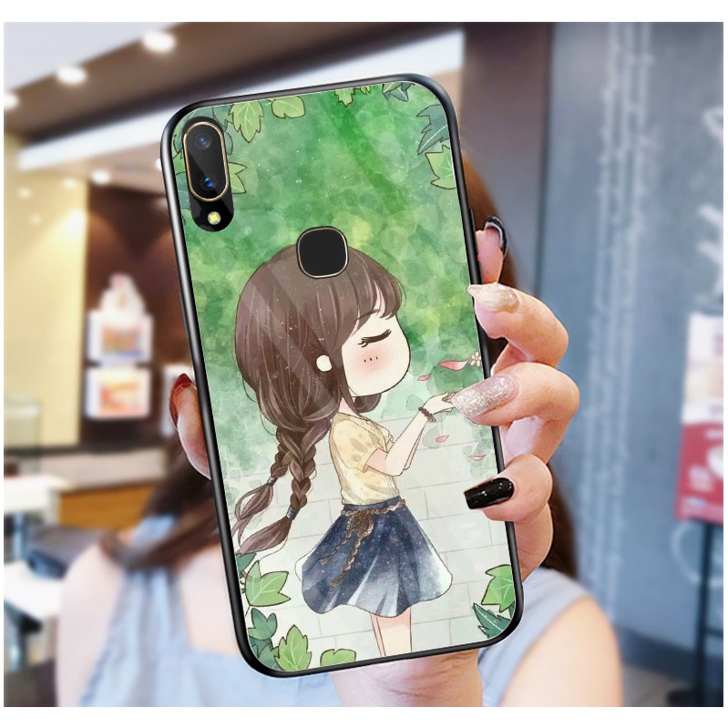 Ốp Lưng VIVO V11i  mặt kính cường lực cao cấp