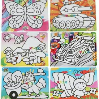 Set 2 Tranh cát size A4 kèm cát