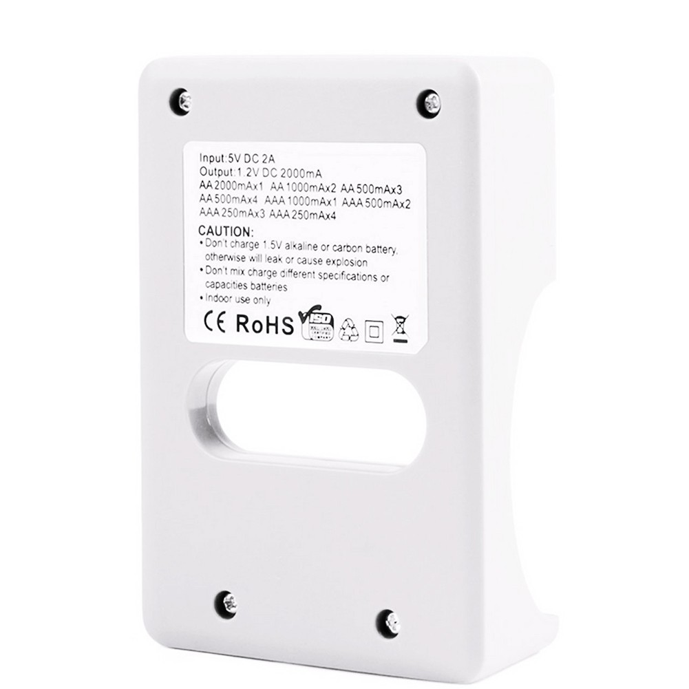 Bộ sạc pin có màn hình LCD với 4 ô cho pin AA / AAA NiMh NiCd