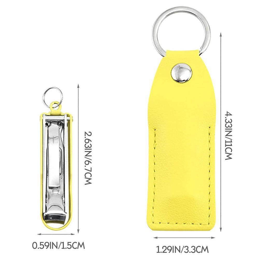 [Hàng mới về] Kẹp cắt móng có thể gấp gọn làm bằng thép không gỉ với bao da mang theo du lịch tiện lợi