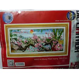 Tranh thêu chữ thập An Khang Thịnh Vượng 88802-102x47cm