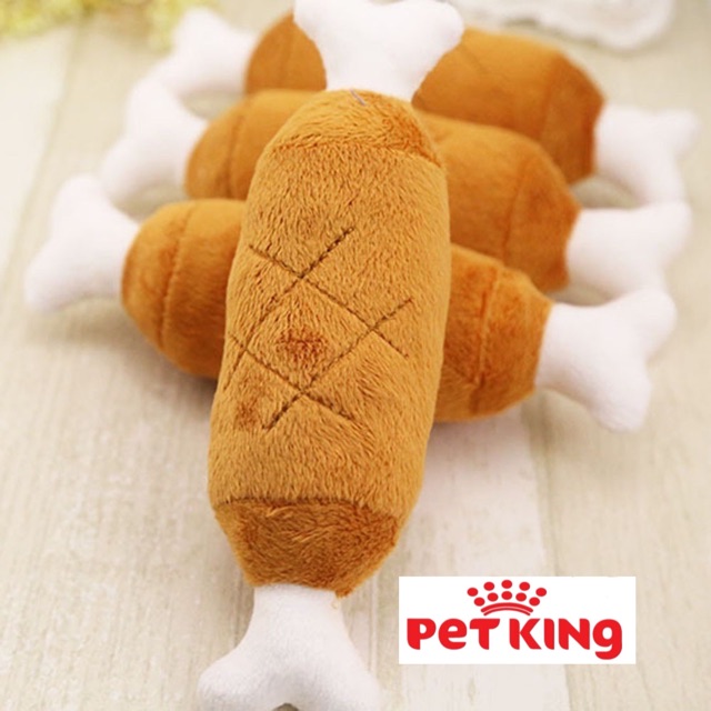 Đồ Chơi Đùi Gà Bằng Bông cho Thú Cưng kêu chút chít