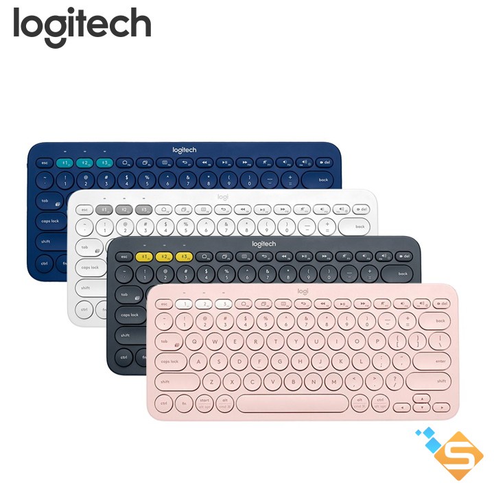 Bàn phím Bluetooth Logitech K380 Multi-Device - Kết nối Bluetooth cùng lúc 3 thiết bị