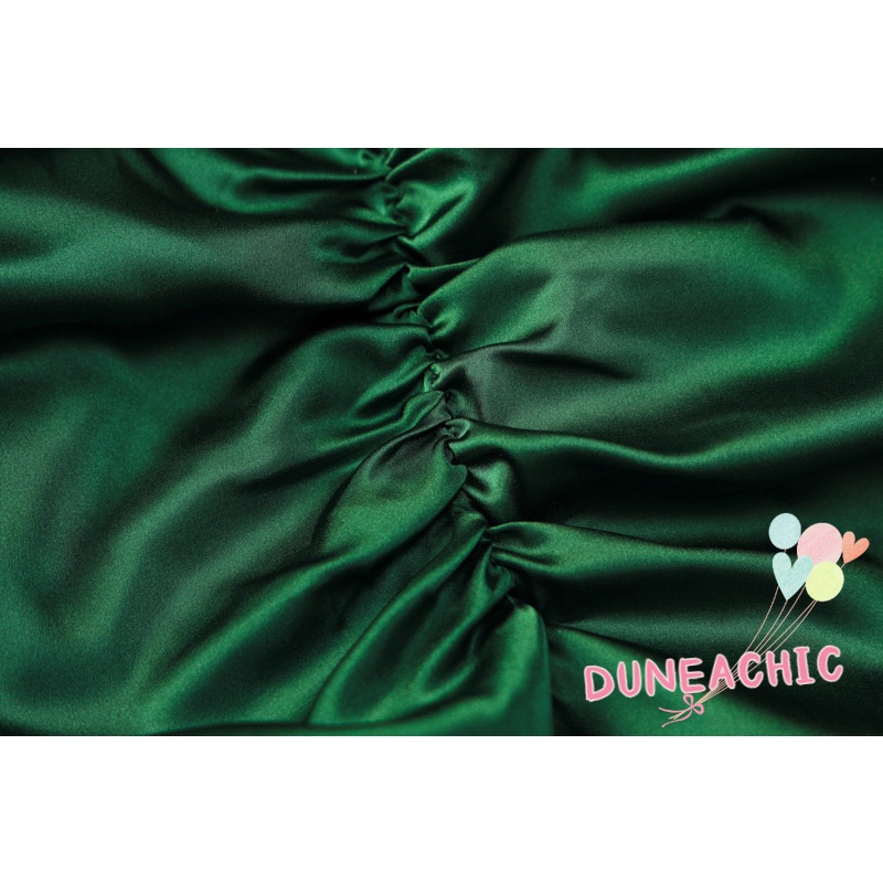 DUNEA Đầm Dự Tiệc Hai Dây Hở Lưng Xếp Ly Xinh Xắn Dành Cho Nữ