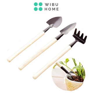 Bộ Dụng Cụ Làm Vườn Mini 3 Món Siêu Xinh Xắn Và Tiện Dụng