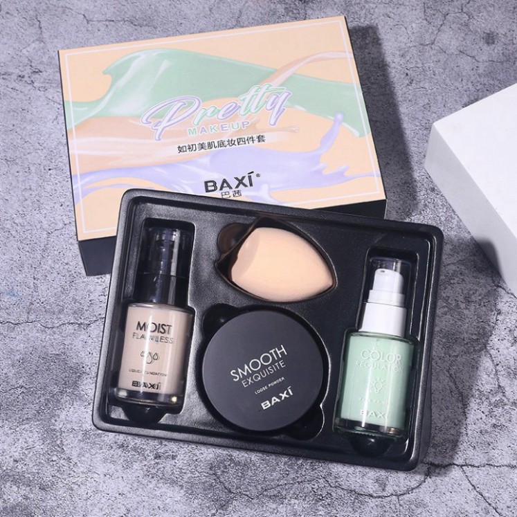 [Sale 1k giá hủy duyệt] BỘ TRANG ĐIỂM 4 MÓN BAXI PRETTY MAKEUP