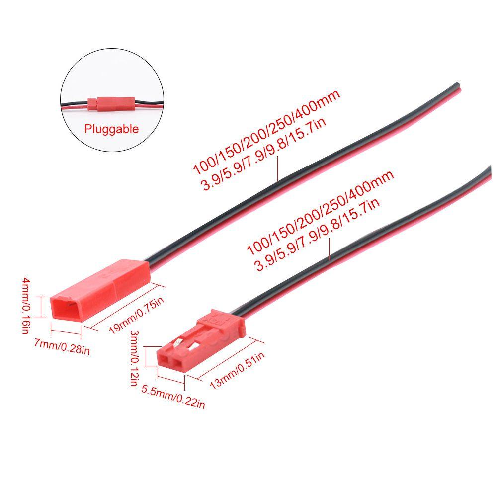 10 Cặp Dây Cáp Nối Pin lithium-ion Đực &amp; Cái