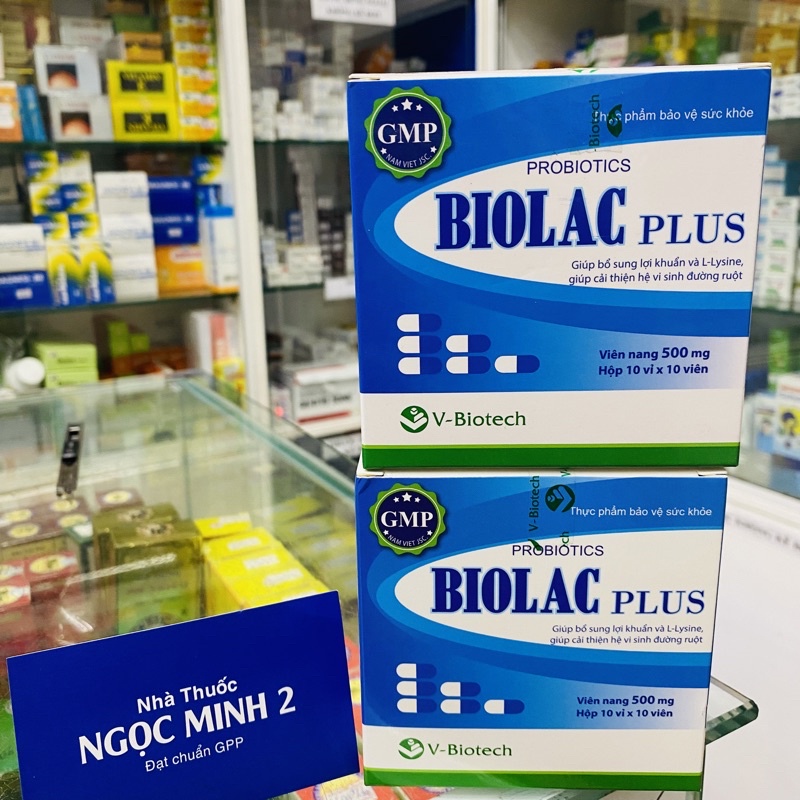 ✅  Biolac plus bổ sung lợi khuẩn và L-Lysine giúp cân bằng hệ vi sinh đường ruột.