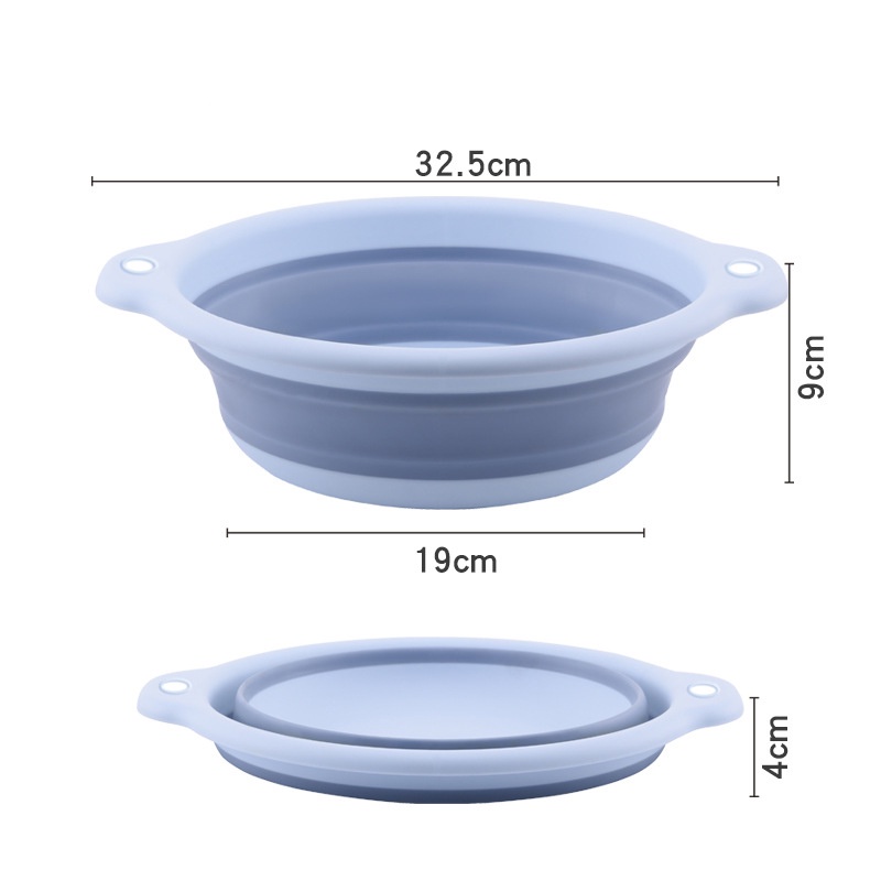 Thau nhựa gấp gọn giúp tiết kiệm không gian sống Chậu rửa đa năng xếp gọn tiện ích dễ dàng đem đi khắp mọi nơi THG