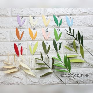 Sét lá giấy cắt sẵn _  tre lá trúc