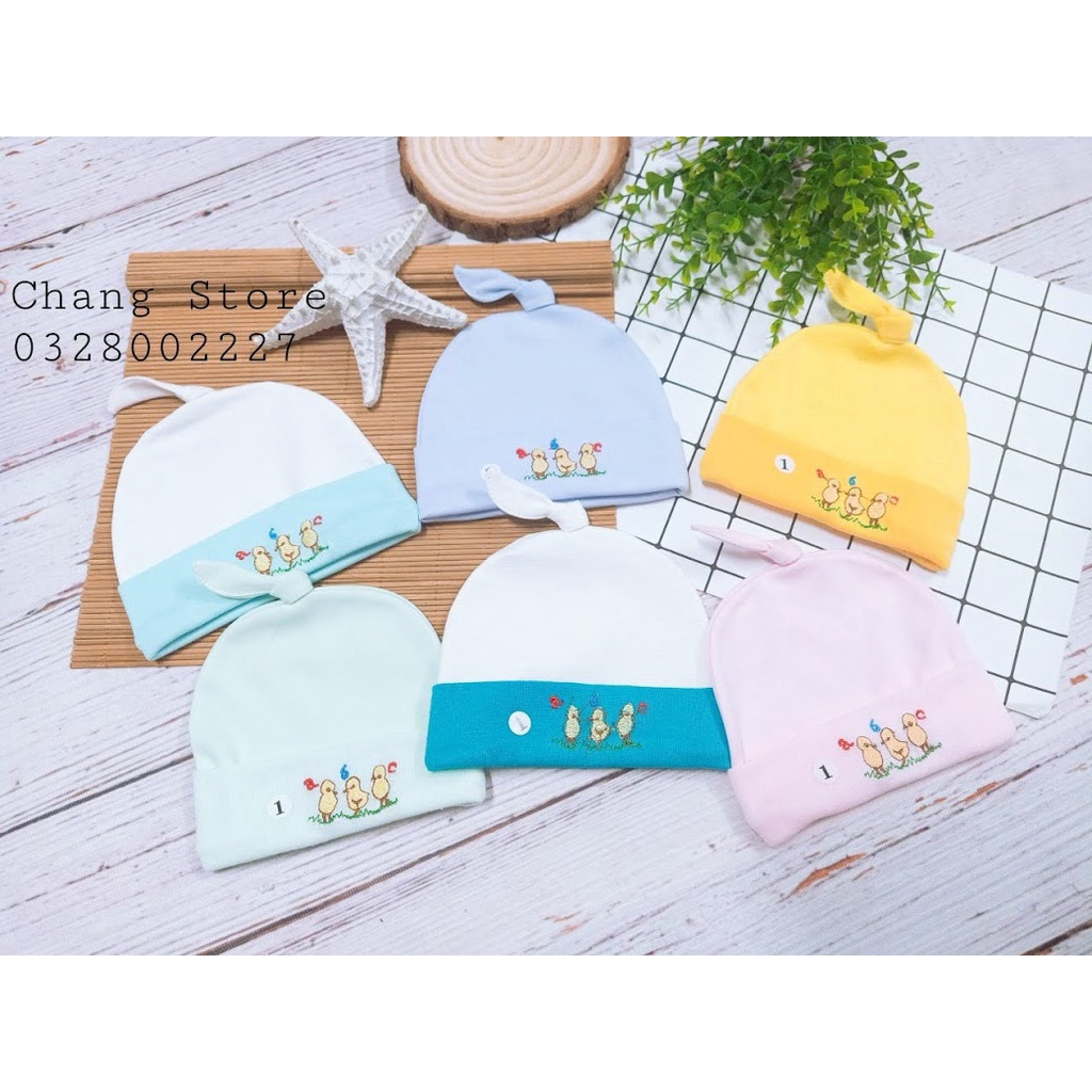 Nón Sơ Sinh, Nón Thêu Hotga Cho Bé Từ Sơ Sinh đến 3 Tháng tuổi