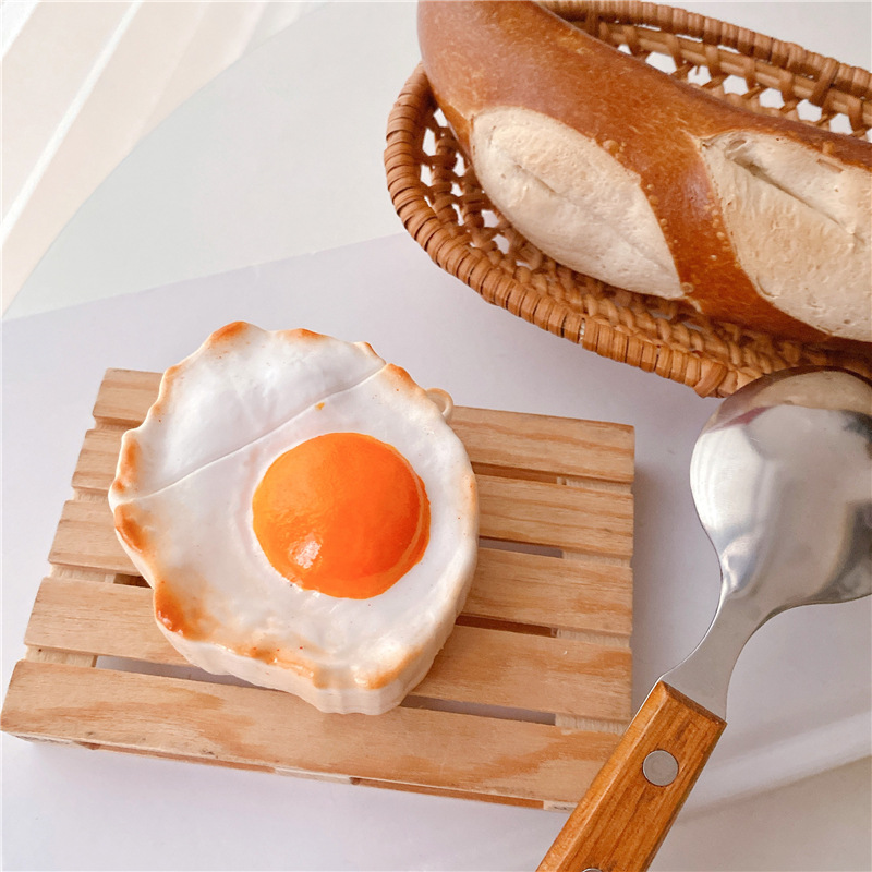 Omelet Vỏ Bảo Vệ Hộp Sạc Tai Nghe Bluetooth Không Dây AirPods pro Hình Quả Trứng Dễ Thương