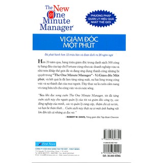 Sách - Vị Giám Đốc Một Phút