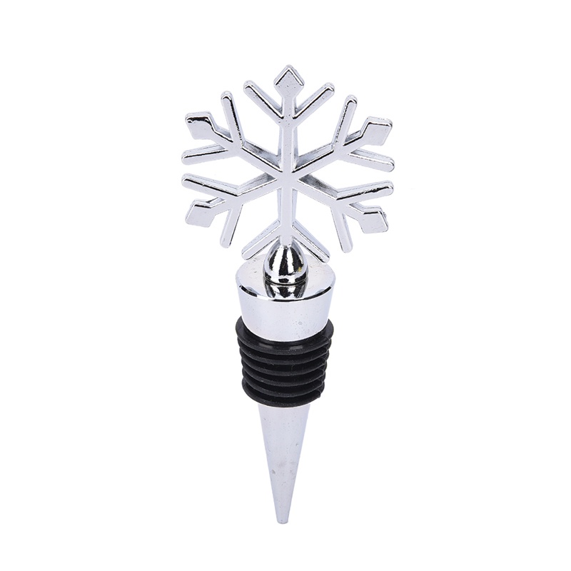 [newwellknown 0527] Creative Snowflake Alloy Red Wine Stopper Christmas Gift Wine Bottle Stopper,