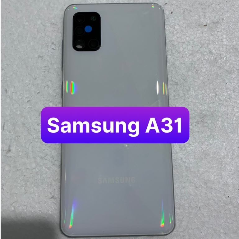 bộ vỏ samsung A31 - gồm lưng , sườn , benzen , phím , kính camera