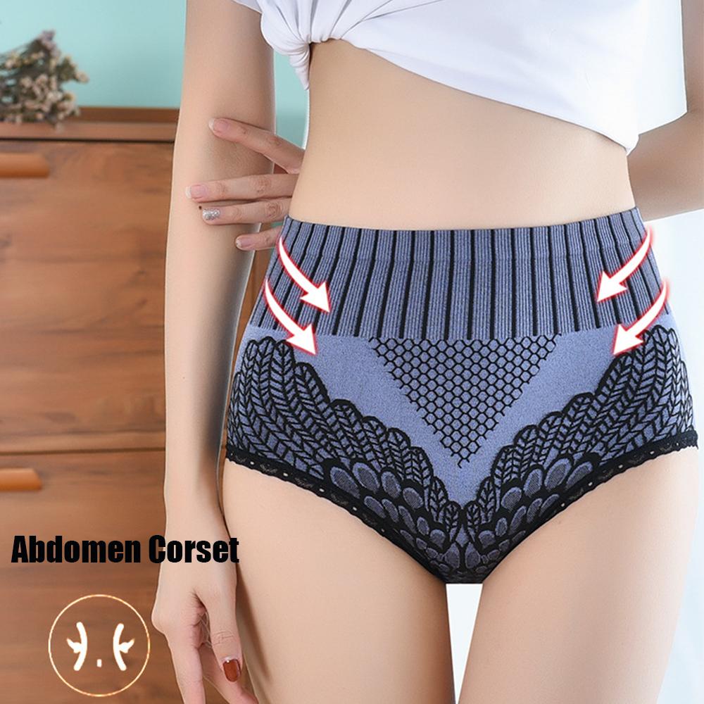 SOMEDAYZL Quần Lót Lưng Cao Định Hình Eo Không Đường May Thoáng Khí Cho Nữ