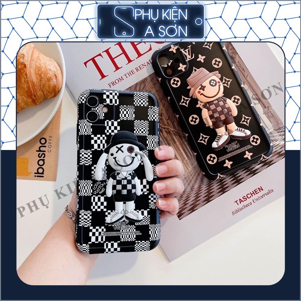 Ốp lưng iphone - Ốp IMD in nổi thỏ hoạt hình 5/5s/ 6/6plus/6s/6splus/7/7plus/8/8plus/x/xs/11/12/pro/max/plus/promax
