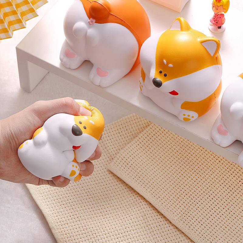 Đồ chơi squishy Giảm Stress Hình Chó Corgi Dễ Thương Cho Bé