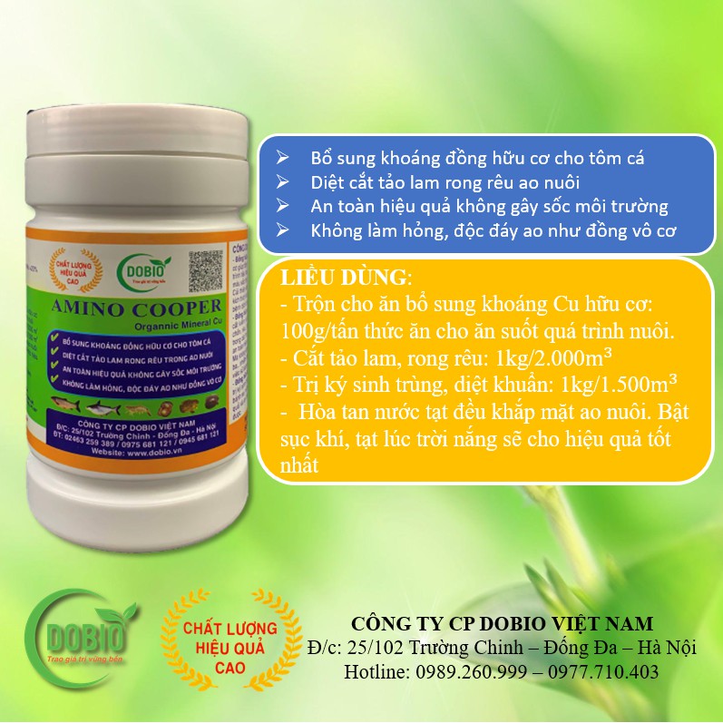 ĐỒNG HỮU CƠ - AMINO COOPER