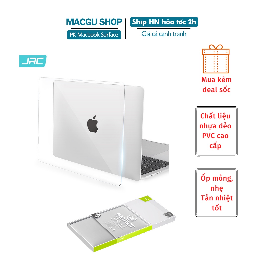 Ốp Macbook SIÊU MỎNG Trong Suốt Chính Hãng JRC cho macbook-Chống Va Đập Tốt