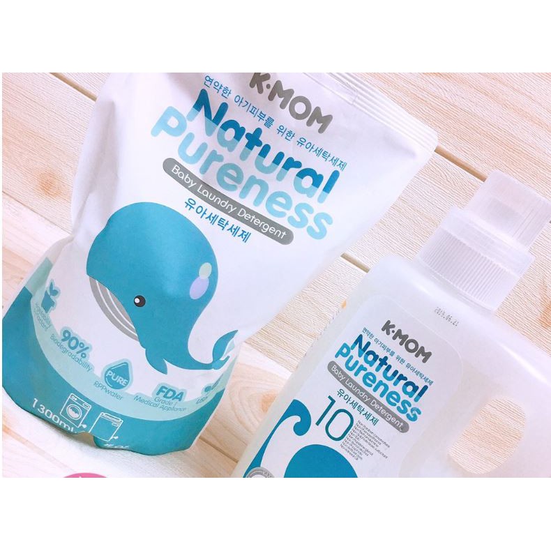 Nước Giặt Đồ Sơ Sinh Hữu Cơ K-Mom Hàn Quốc - Nước Giặt Kmom