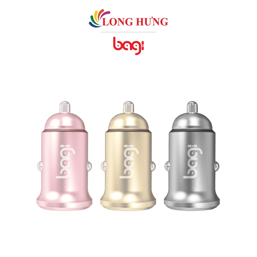 Cốc sạc xe hơi Bagi 2A 2USB CE-O52 - Hàng chính hãng