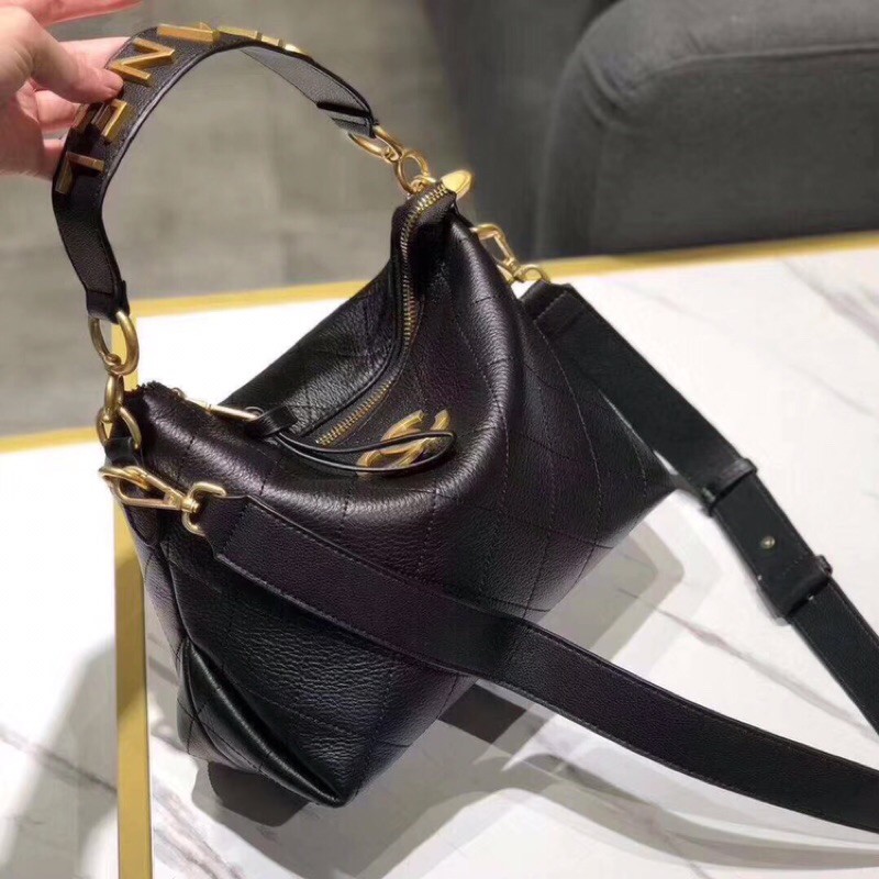 Túi Xách Ô Trám Da Lì Da Bò Mềm Sz26cm