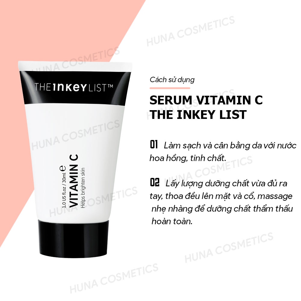 [BILL SEPHORA] TINH CHẤT SÁNG DA MỜ THÂM NÁM THE INKEY LIST VITAMIN C SERUM 30ML