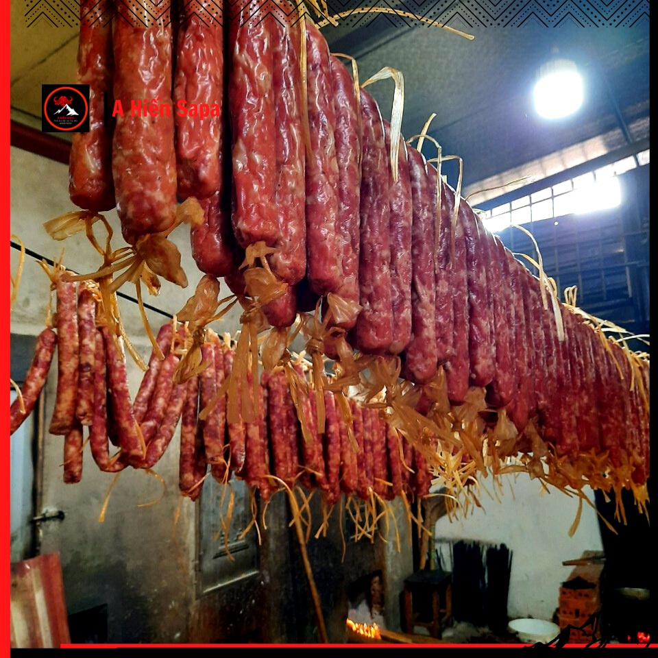 Lạp xưởng gác bếp Sapa gói 100gr loại đặc biệt dùng thử, nhiều nạc, ăn thơm bùi, ăn trực tiếp hoặc xào rau rất ngon. | BigBuy360 - bigbuy360.vn