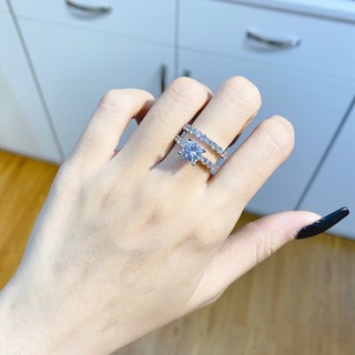 Nhẫn bạc xi bạch kim