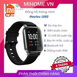 [Bản Quốc Tế] Đồng hồ thông minh theo dõi sức khỏe Haylou LS02 -LS02 smart watch- Nhiều chế độ tập luyện [BH 6 tháng]