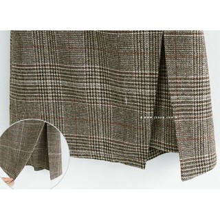 BIGSIZE - Short váy caro xẻ (MS 9166)