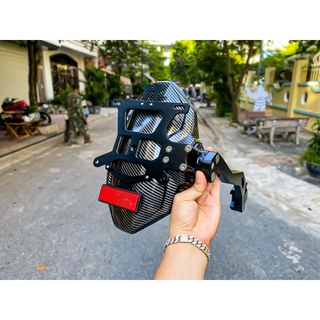 Dè chắn bùn kèm pad biển số MKlightech - kèm pad bắt biển số chắc chắn.