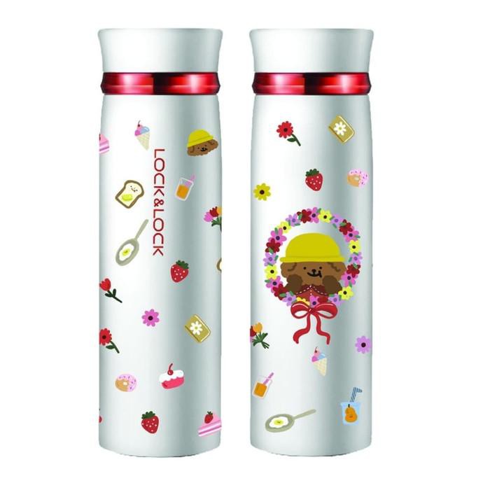 Bình Nước Lock N Lock Hot And Cool Tumbler 450ml Có Đèn Đen