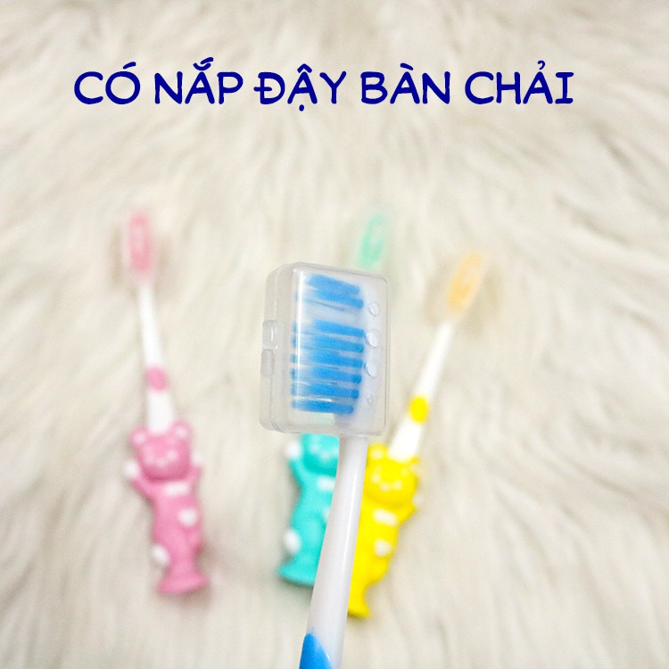 Set 4 Bàn Chải Hình Gấu Dễ Thương Cho Bé