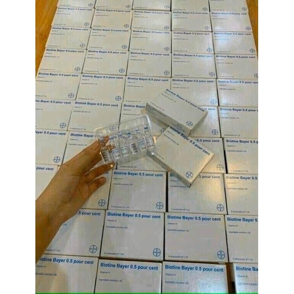 đen tóc Bepanthen, tiêm mọc tóc biotin biotine lẻ ống