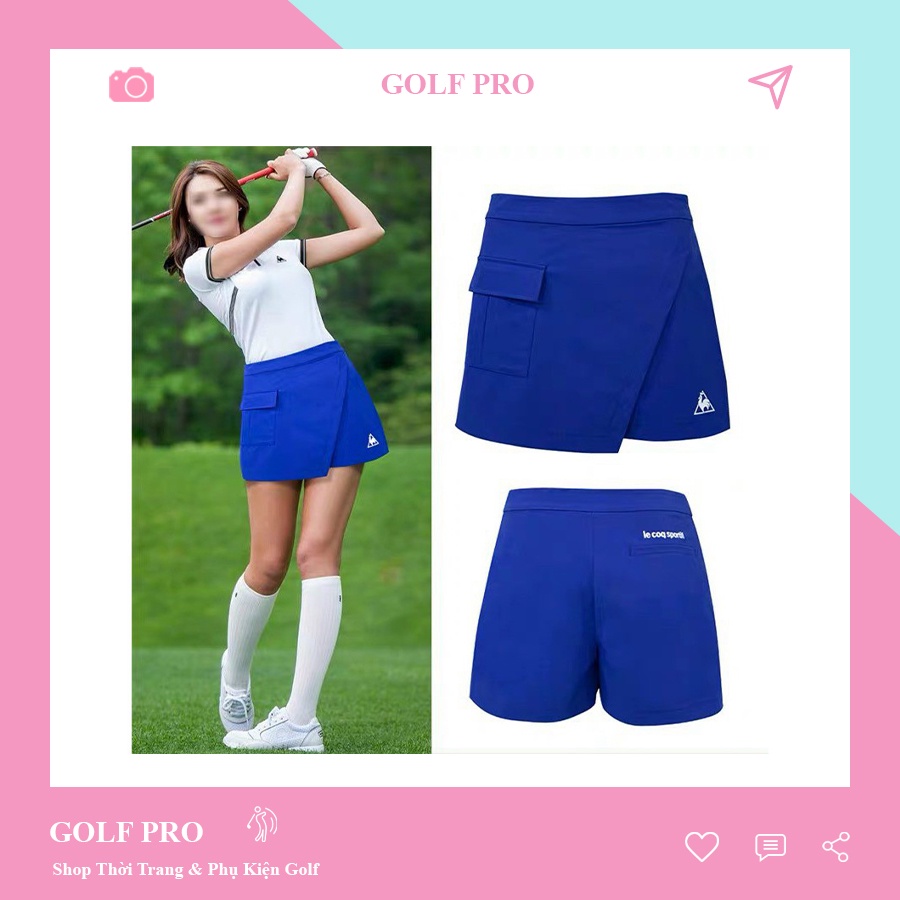 Quần golf nữ giả váy thời trang thể thao Lecoq Sportif cao cấp GOLF PRO QN005