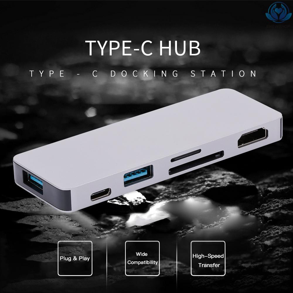 Đầu Đọc Thẻ Nhớ Usb 3.0 Type-c 4k Hd 6 Trong 1 Tiện Dụng