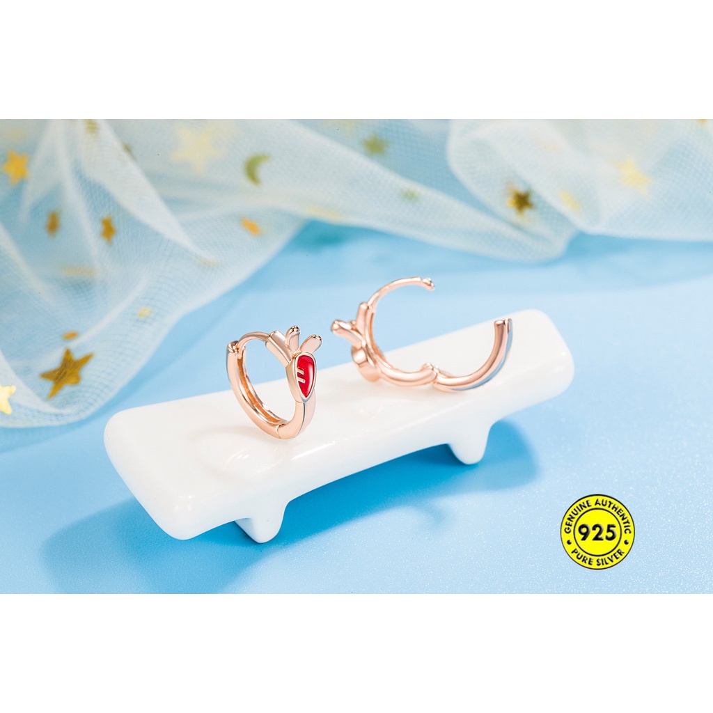 Bông Tai Hình Thỏ Và Củ Cải Dễ Thương U1066