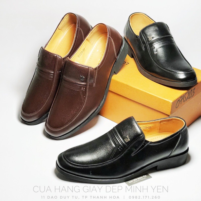 ✅ GIẦY DA TRUNG NIÊN - GIẦY LƯỜI NAM TRUNG TUỔI COBBLER 0818