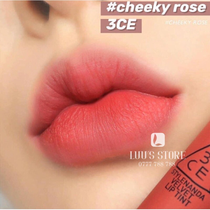 Son 3CE Velvet #Cheeky Rose - Hồng Đất