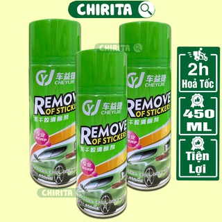 Chai Xịt Tẩy Keo REMOVE Đa Năng 450ml - Xịt Tẩy Keo 3M, Băng Dính, Nhựa Đường, Tem Dán, CHIRITA
