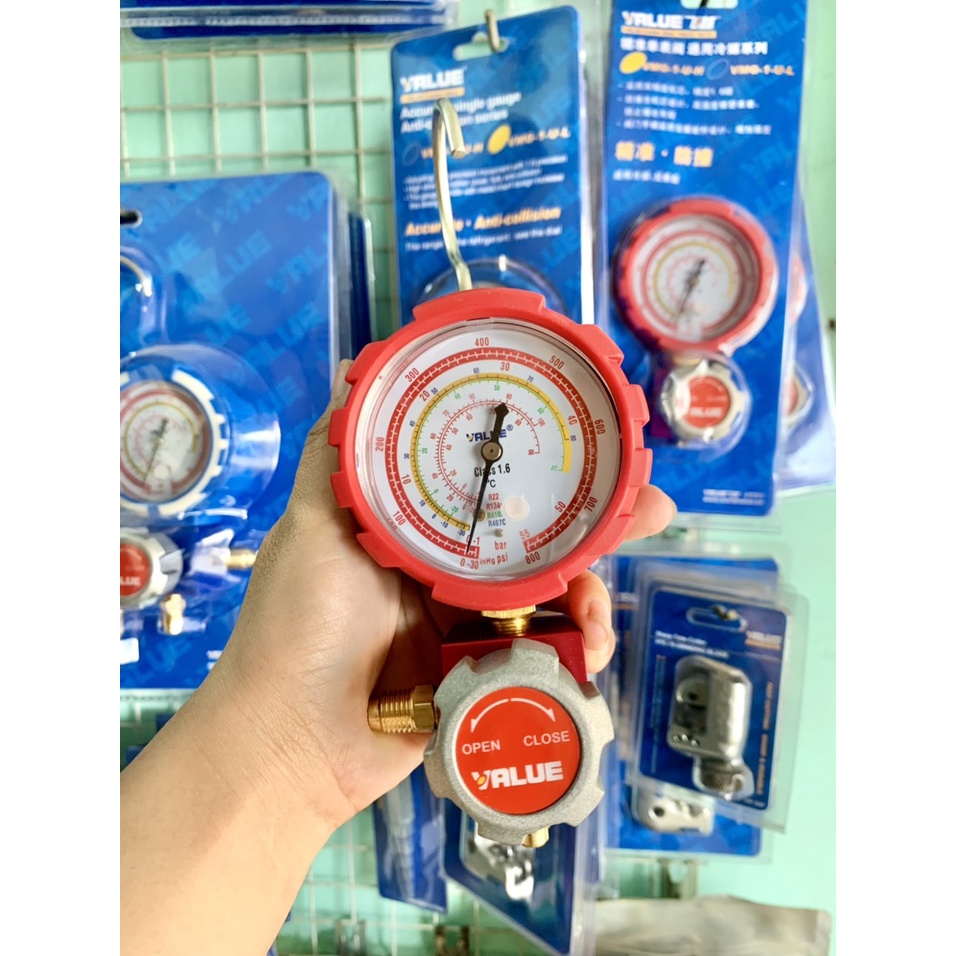 Đồng Hồ Nạp Gas Đơn VALUE ( RẺ VÔ ĐỊCH ,đồng hồ cao áp và thấp áp,Value là hãng được thợ tin dùng nhất