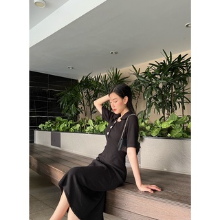 Đầm suông cổ polo EDINI