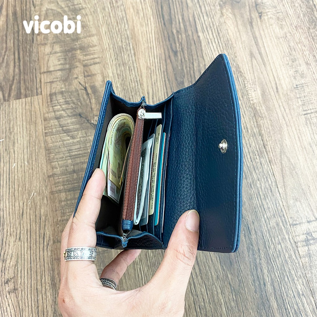 Ví Mini Nữ Da Bò Vicobi M8, Bóp nhỏ cầm tay đựng thẻ Card ATM, CMND, GPLX cà vẹt bằng lái xe cũ mới, Made in VietNam | BigBuy360 - bigbuy360.vn