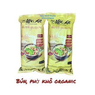 Bún khô - phở khô 400g mộc an - organic