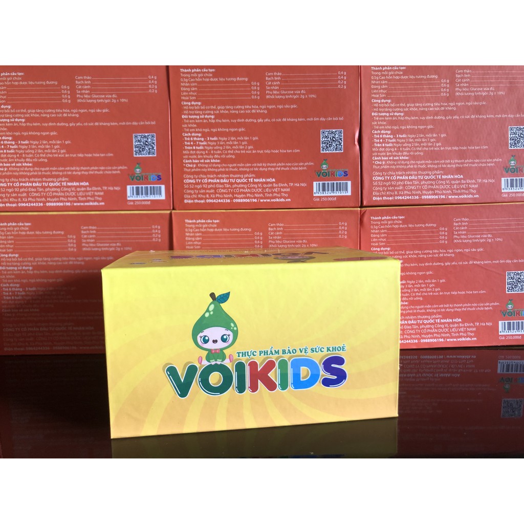 Cốm cải thiện biếng ăn VOIKIDS (tăng cường đề kháng, ngủ ngon, ăn ngon cho bé) - hộp 20 gói | WebRaoVat - webraovat.net.vn