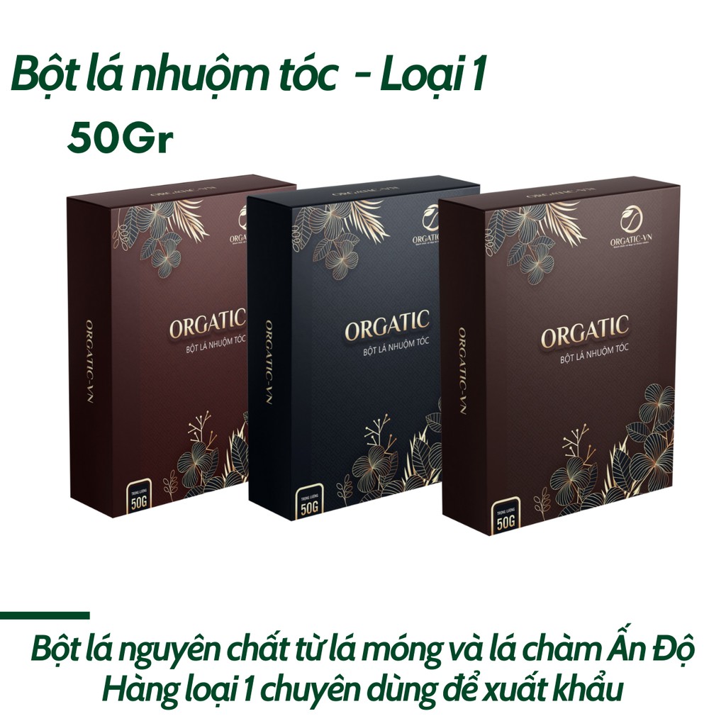 COMBO 2 HỘP BỘT LÁ MIX ĐEN NÂU_ OGATIC, Sản Phẩm An Toàn Không hoá chất | BigBuy360 - bigbuy360.vn