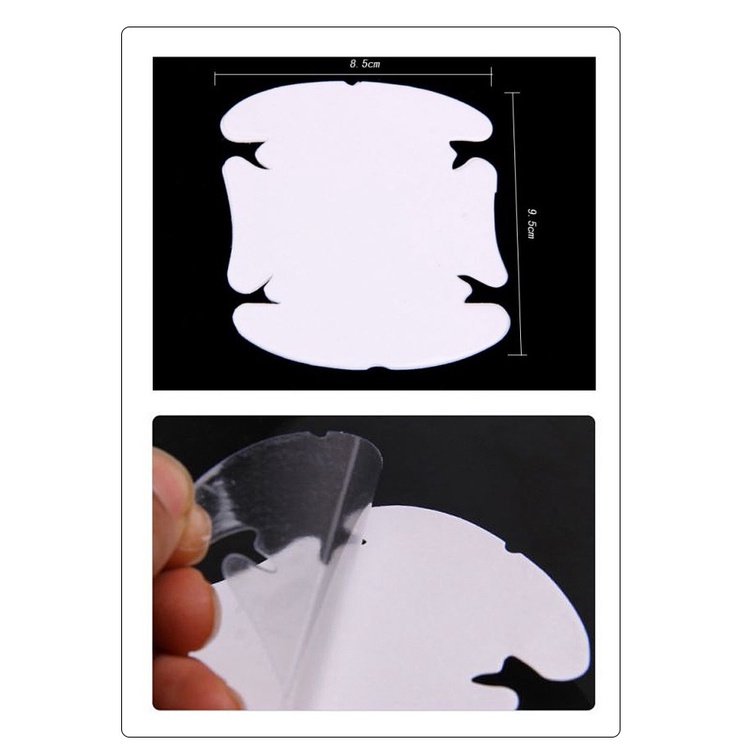 Bộ 4 miếng decal trong suốt dán ốp cửa xe ô tô chống trày xướt